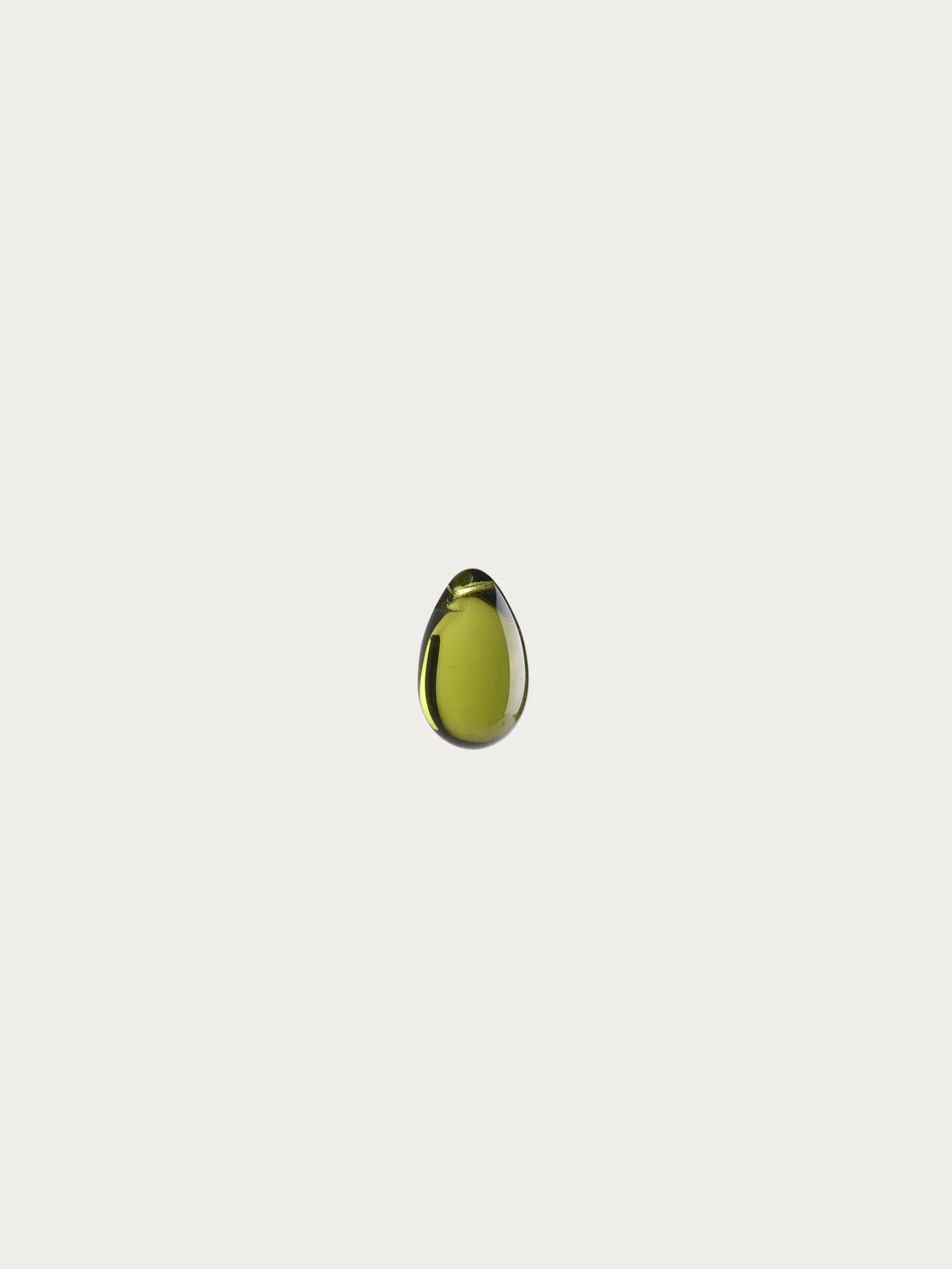 Glasdroppe 'Olivine' 5-pack - Image 4