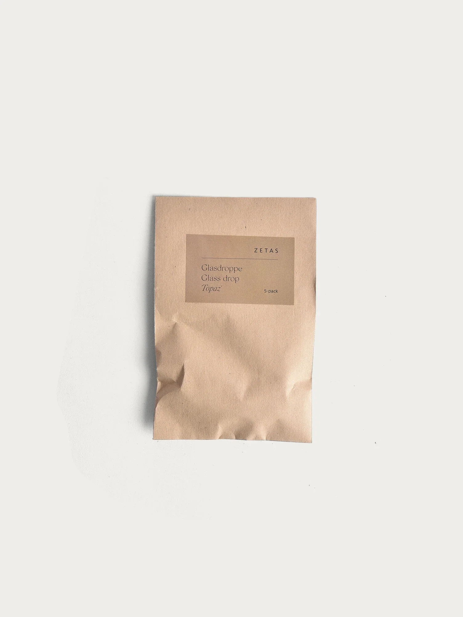 Glasdroppe 'Topaz' 5-pack - Image 4