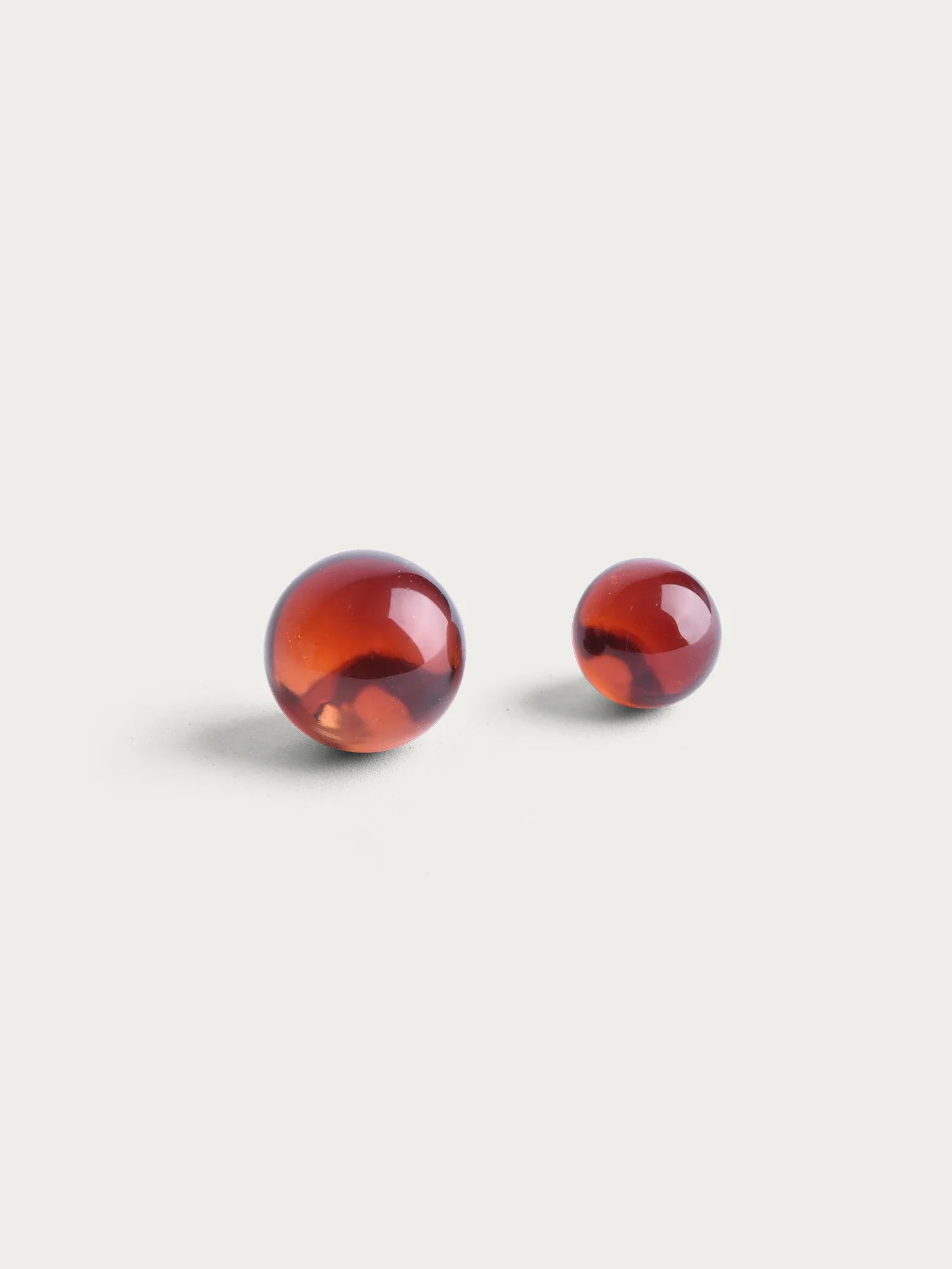 Glaskulor 'Deep Red' 30 mm 5-pack - Image 3
