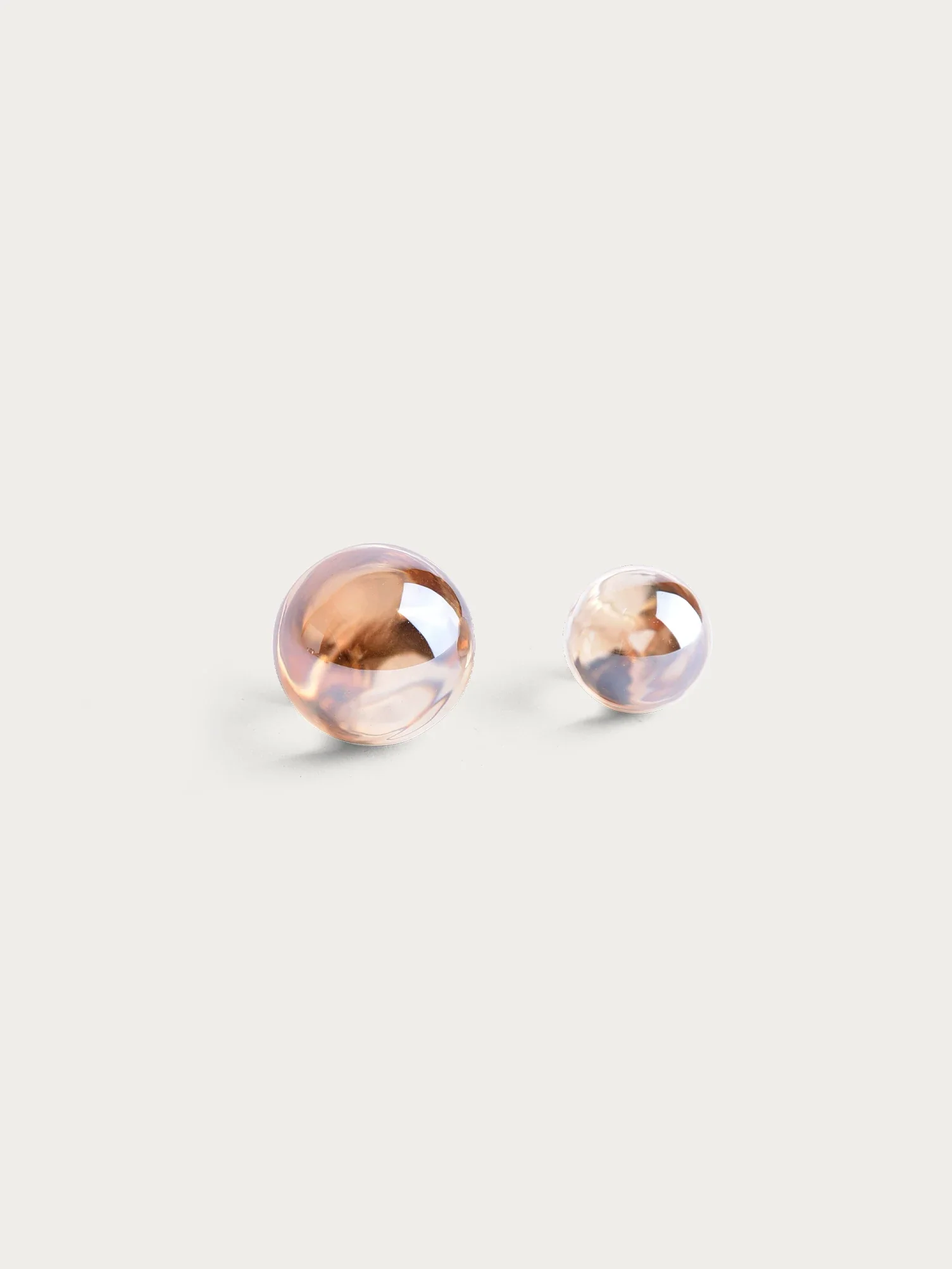 Glaskulor 'Gold Champagne' 40 mm 3-pack - Image 3
