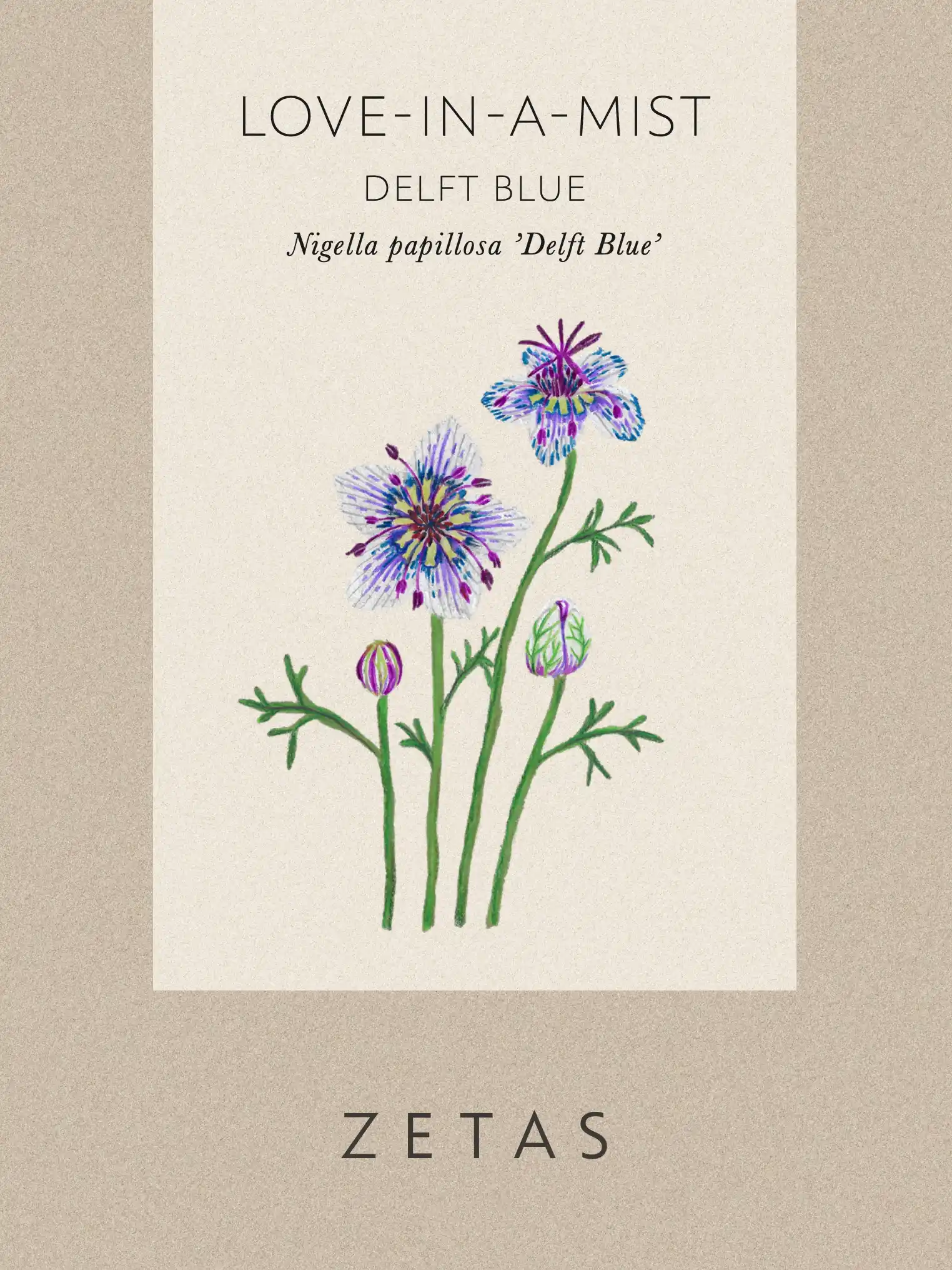 Jungfrun i det gröna 'Delft Blue' - Image 2