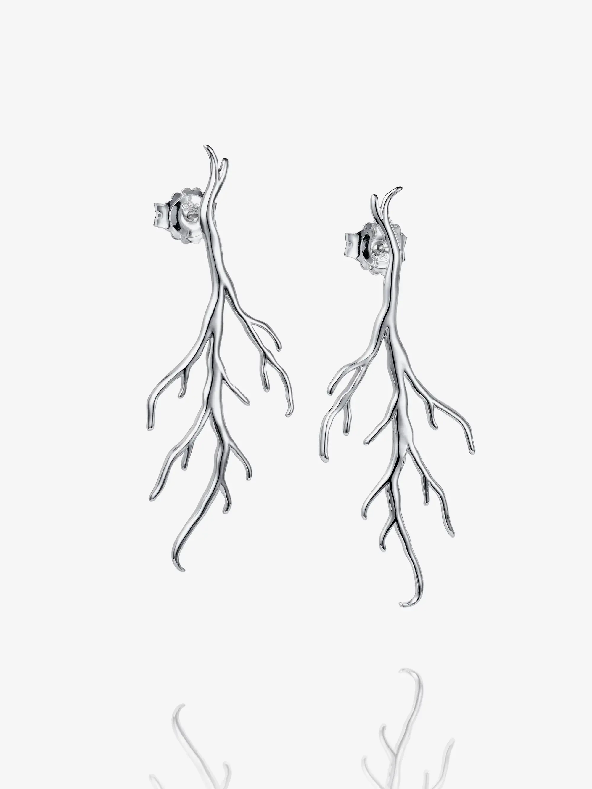Rötter Earrings Silver - Image 2