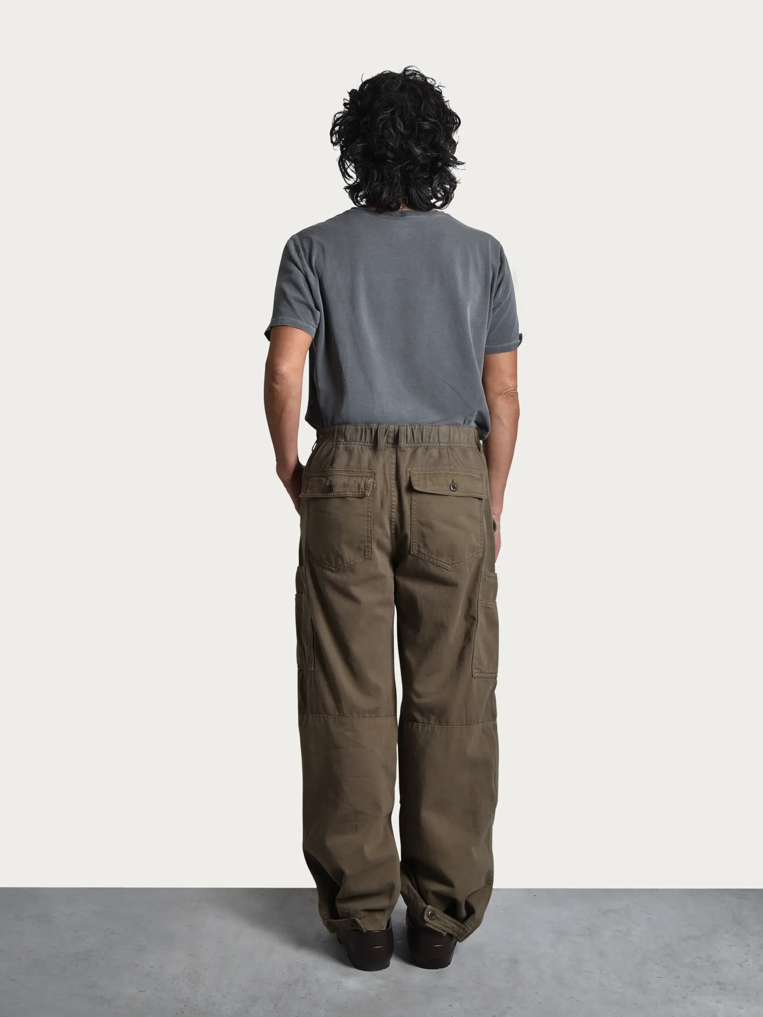 Trädgårdsbyxa 'Dagg' olive green - Image 6