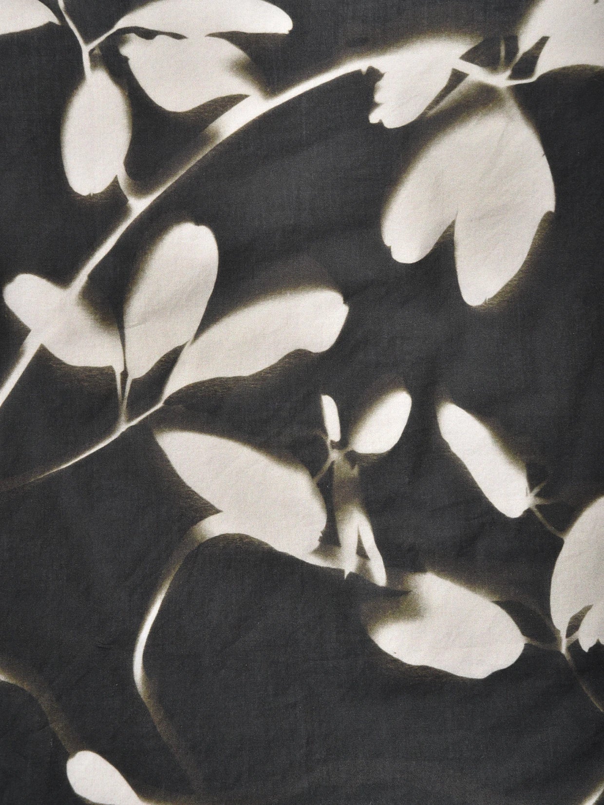 Trädgårdsscarf 'Wild Clematis' black/cream - Image 6